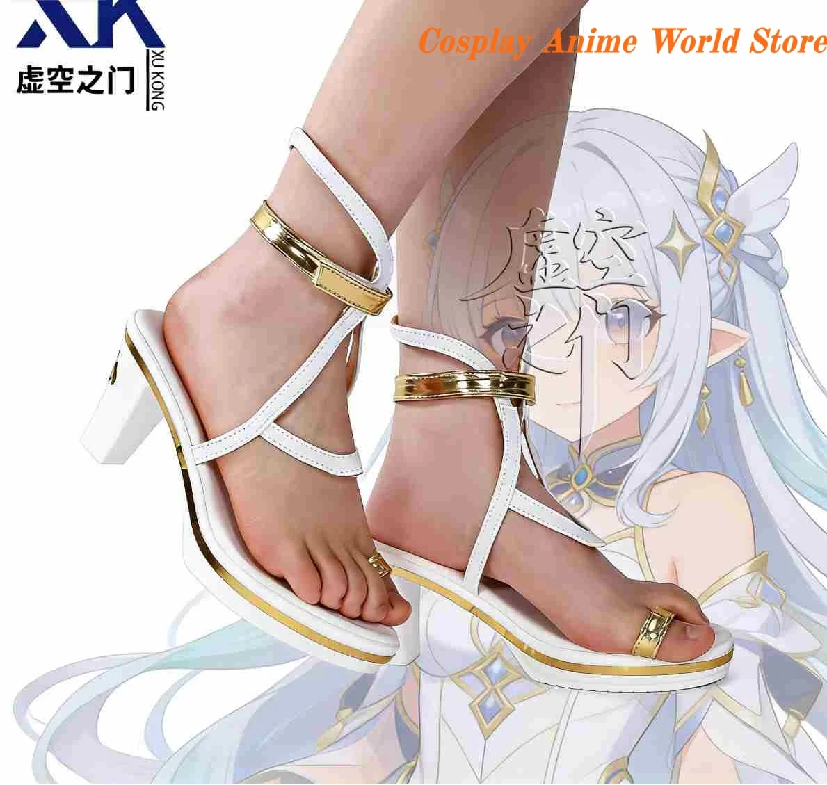 

In stock Wuthering Waves Katisia Cosplay Shoes Prop Halloween Party Women Role Play Fleurdelys high heels