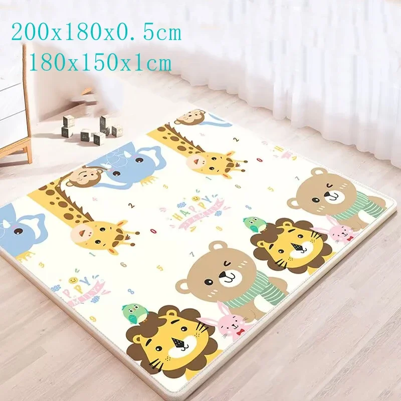 

Environmentally New Non-toxic Thick Baby Crawling Play Mats Friendly Folding Mat Carpet Play Mat for Children's Safety Rug Gifts