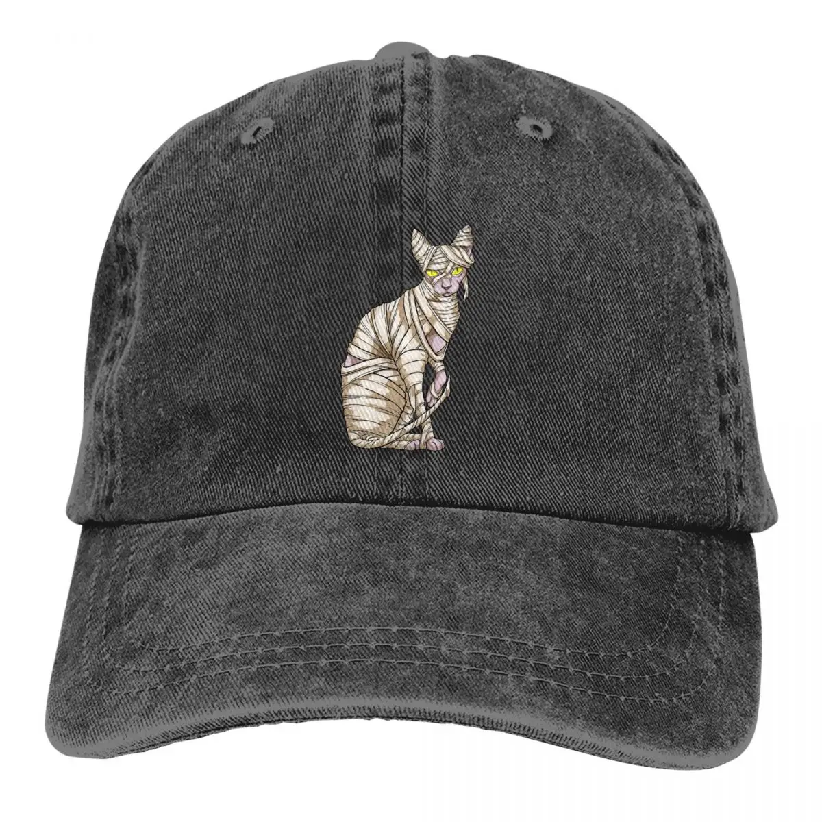 Summer Cap Sun Visor Mummy Meow Hairless Halloween Hip Hop Caps Canadian Sphynx Cat Cowboy Hat Peaked Hats