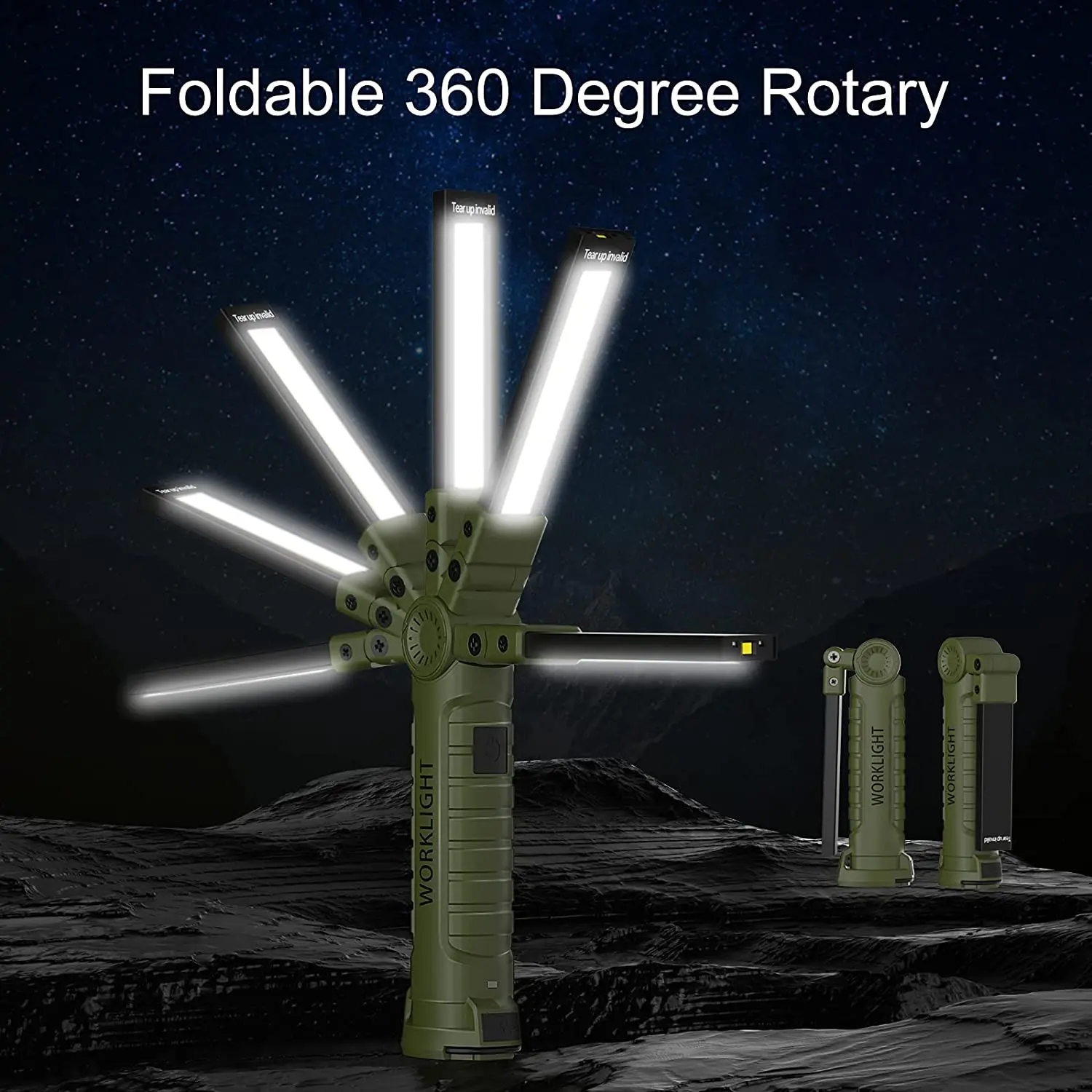 NEW LED Work Light Rechargeable Workshop Light COB Torch Flashlight Light Camping Lamp Car Repair Inspection Lamp