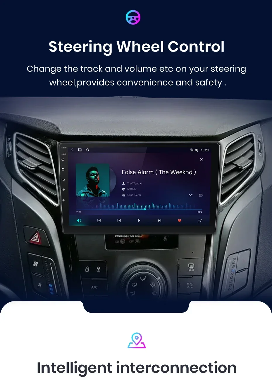 Junsun drahtloses Carplay Android Autoradio für Hyundai i40 2012-2015 2015 Auto intelligente Systeme rds bt dsp 2 din Autoradio – Detail 13