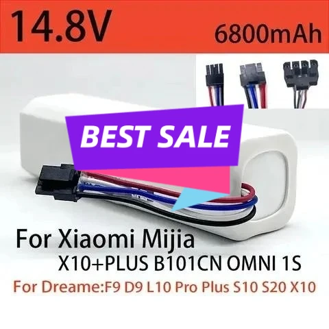 

X10+PLUS B101CN OMNI 1S & Dreame 4S2P 14.8V 6.8Ah Battery for Xiaomi Mijia F9 D9 L10 Pro Plus S10 S20 X10 Robot Vacuum Cleaner