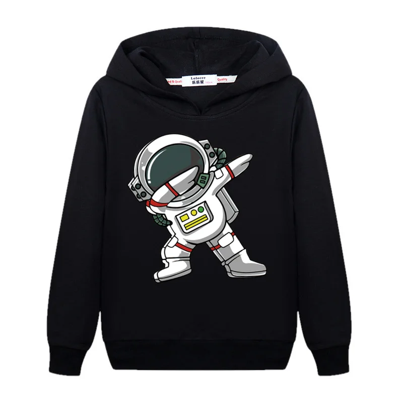 Aimi Lakana Little Boy Dab Astronaut Hoodie Cartoon Funny Pullover Kids Spring Autumn Sweatshirt Cotton Coats