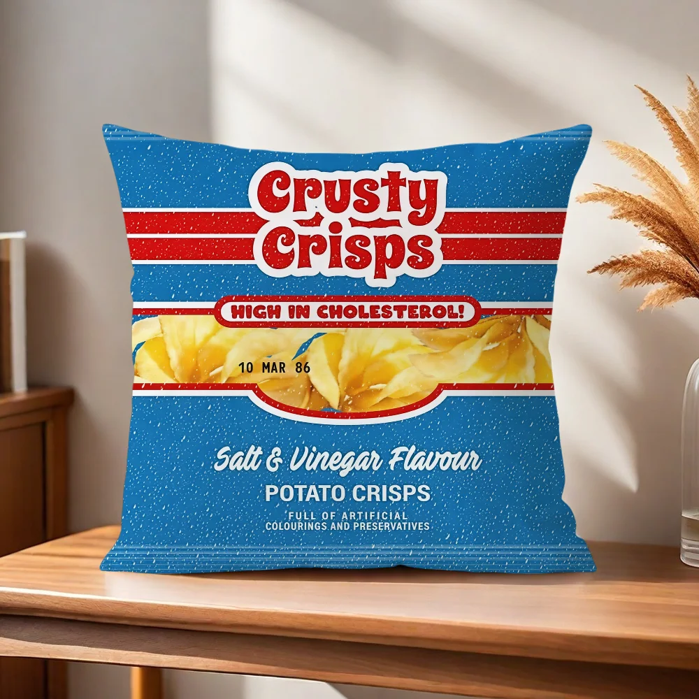 Retro-Chips-Kissenbezug für Zuhause, Sofa, Wohnzimmer, Büro, Café, Auto – Detail 3