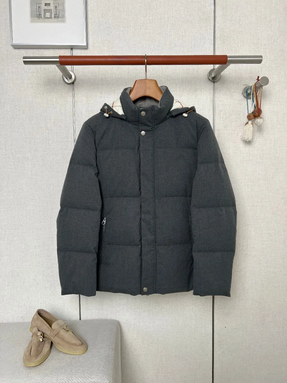 LP Men Old Money 26 Fall Winter Hooded Ultra Soft Puffy Pocket Down Jacket