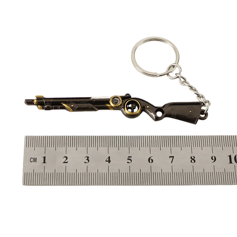 9cm Valorant Origin Bucky Mini Gun Keychains Model Game Peripheral Metal Keyring Toy Accessories Pendant Gifts Collection