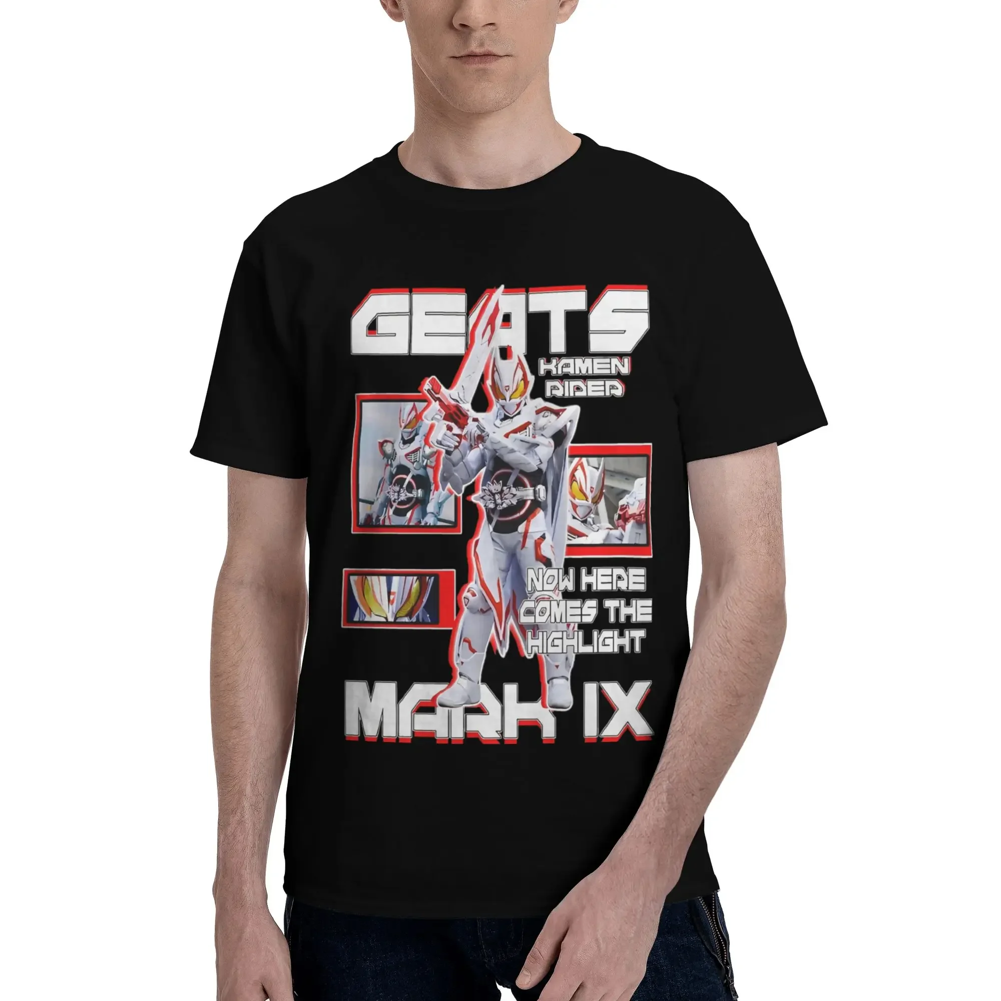 Bandai Kamen Rider Geats IX Men's T-Shirt Clothes  Cool Tees Short Sleeve fugees Cotton