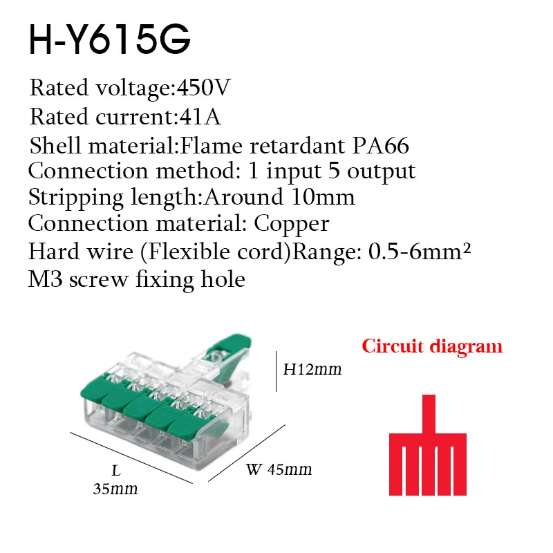 Wire Connectors, Electric Push-in Terminal Blocks