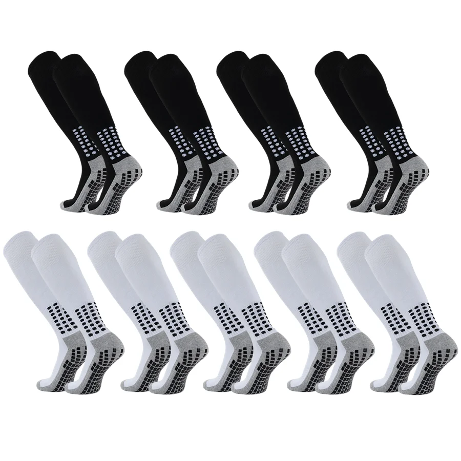 

1/9 пар мужских и женских носков для бега и бейсбола с нескользящей подошвой и махровой стопой, дышащие