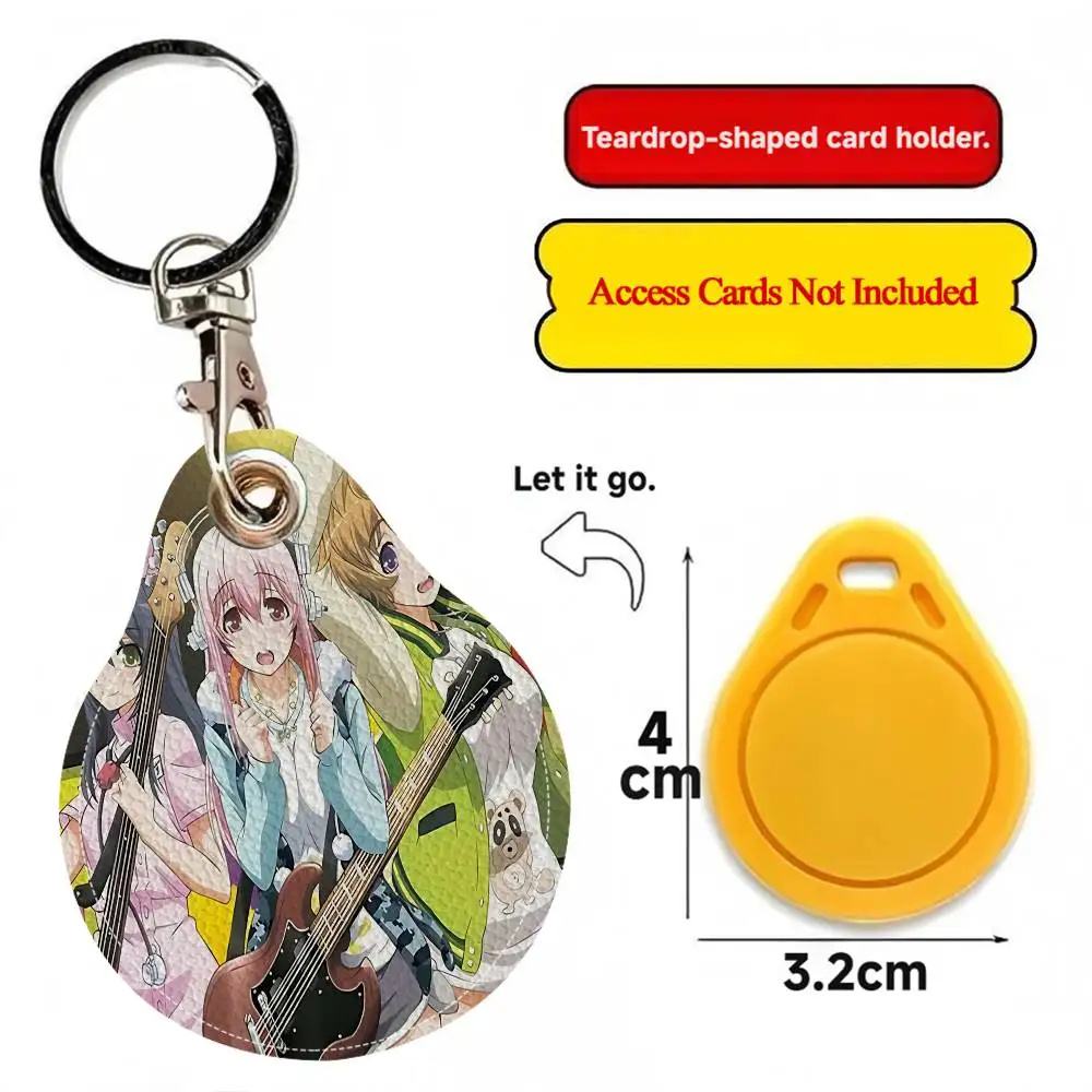 سوبر S-سونيكو مانغا أنيمي حامل بطاقة الوصول الغطاء الواقي مصعد القرب حافظة بطاقات الحيوانات الأليفة مكافحة فقدان جهاز تعقب #5