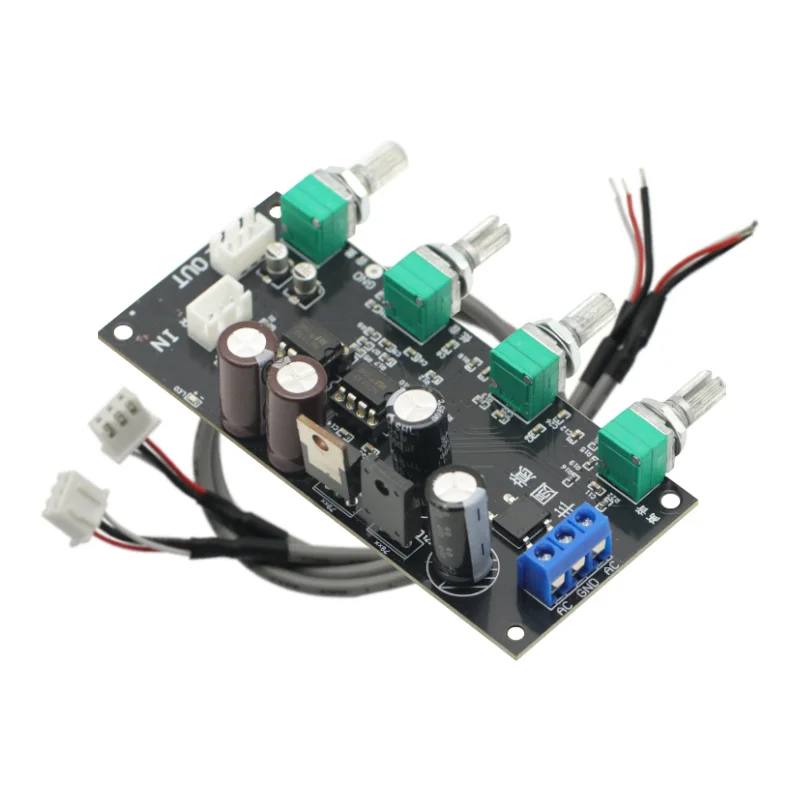 NE5532 Amplifier Tone Preamp Board Treble Bass Midrange Volume Tone Control Adjustment Pre-amplifier For Power Amplifier Module