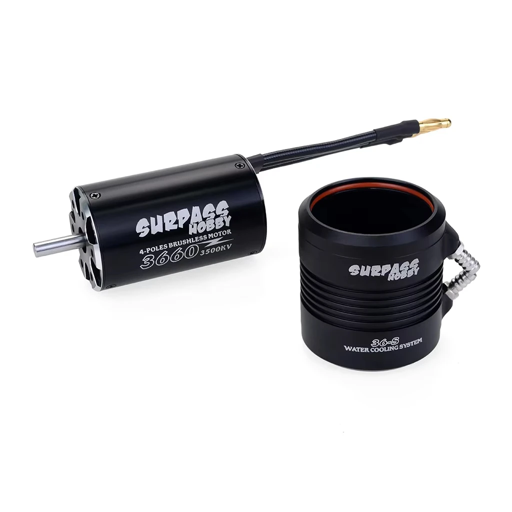 SURPASS HOBBY 2948 3000KV / 2958 4800KV / 2968 2800KV / 3660 3500KV / 3670 2280KV Motor With Water Cooling Jacket For RC Boat