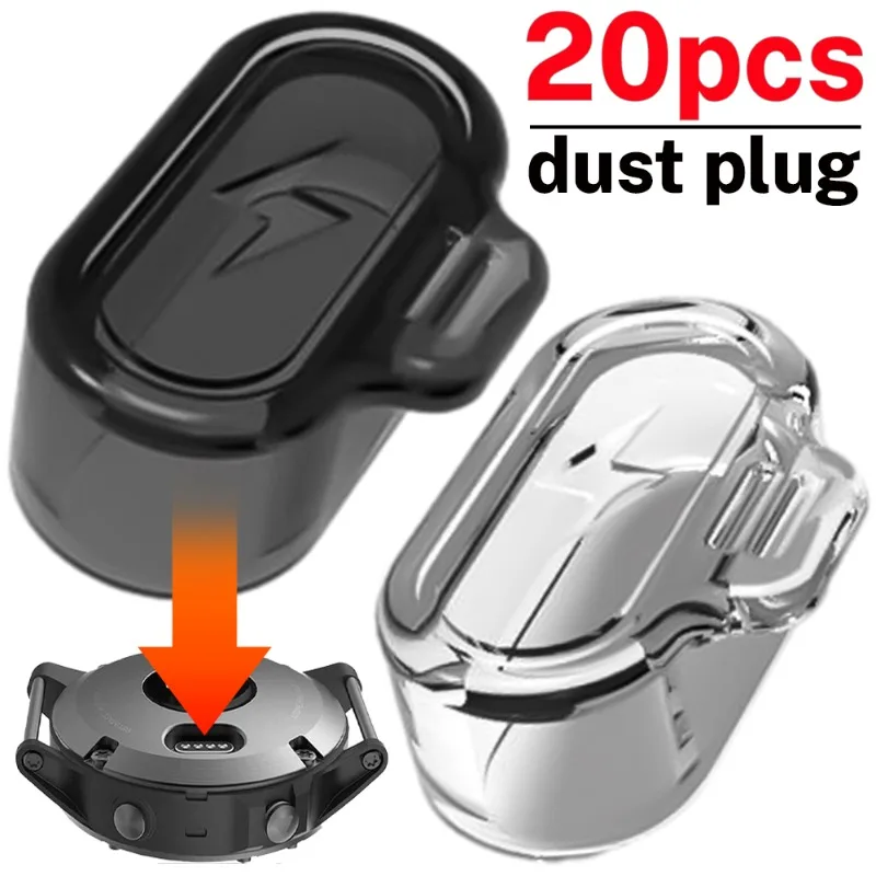 Charging Port Dustproof Plug Cover Protector Cap for Garmin Forerunner 955 945 255 Fenix 7 7S 7X 6 6S 6X TPU Clear Dust Cap Case