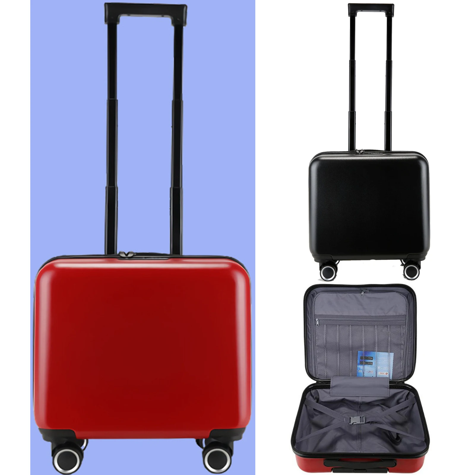 Mini Valise à bagages pour ordinateur portable, 20 pouces, Bagage à roulettes, serrure TSA, livraison gratuite