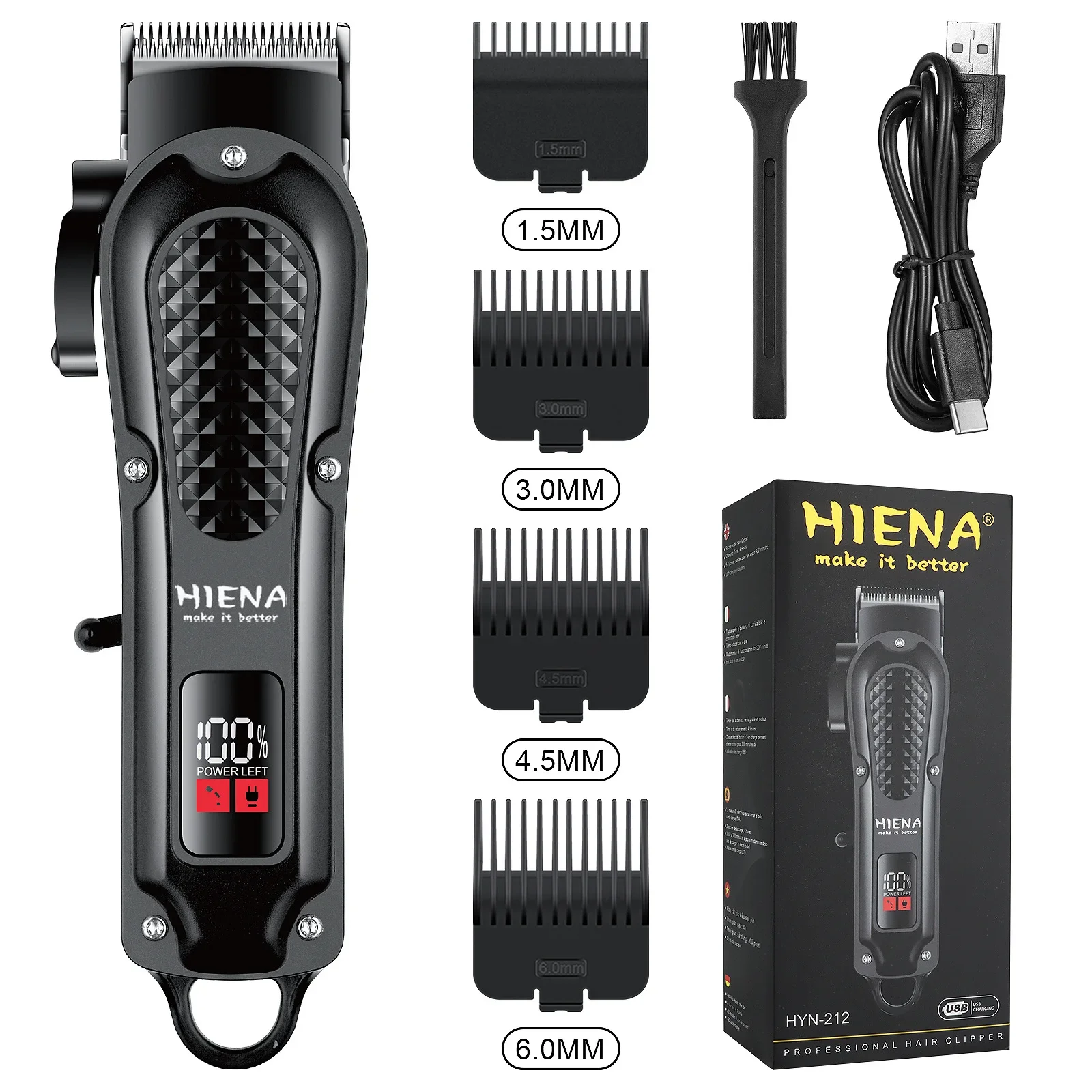 

Men Haircutting Razors Trimmers Razors Rechargeable Smart Electric Hair Clipper Rechargeable Beard Trimmer Wet & Dry Hairdresser