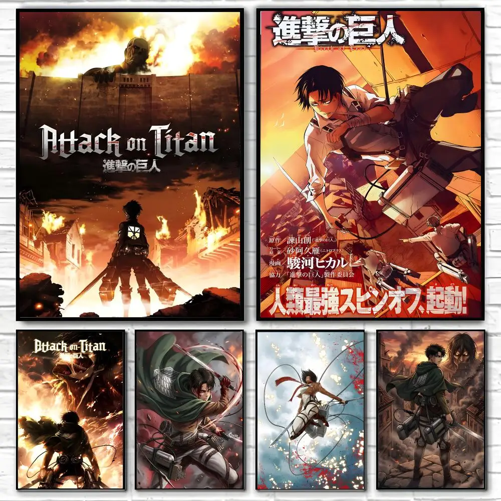 Anime Attack on Titan Poster Poster High Quality Wall Art for Home Office Bedroom Living Room Perfect
