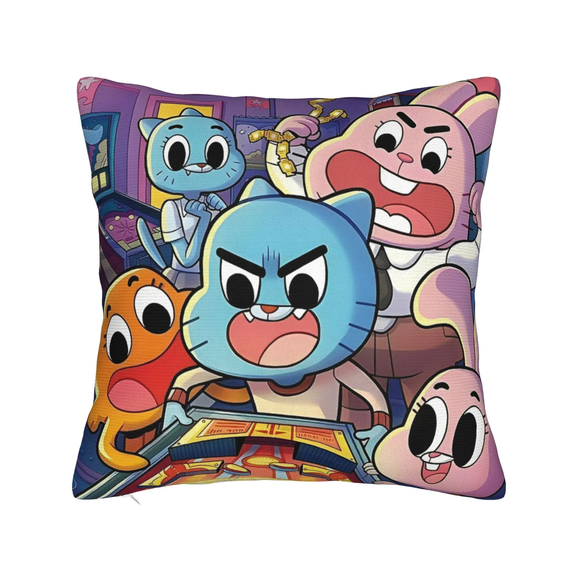 The Amazing World Of Gumballs  Pillowcases Stuff Soft Cushion Cover Gift  Pillow Case Cover Home Multiple Sizes