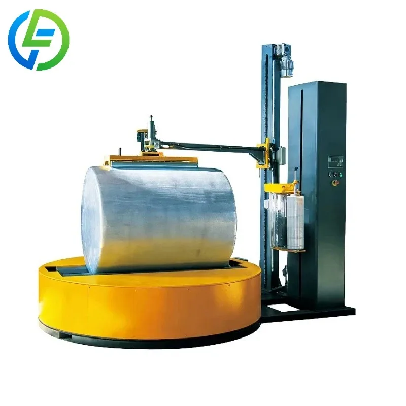 Customize Automatic Horizontal Roll Wrapping Machine for Big Rolls Improves Packaging Efficiency Greatly