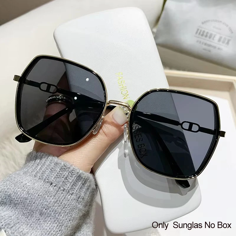 New Style Big Frame Flash Street Photo Outdoor Fashion Trend Big Frame Sunglasses Anti-uv Sunglasses