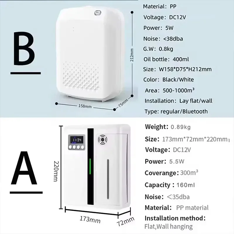 Bluetooth Smart Aroma Diffuser Hotels Air Freshener Flavoring Diffuser Coverage 300m³ Electric Smell For Home Smell Distributor