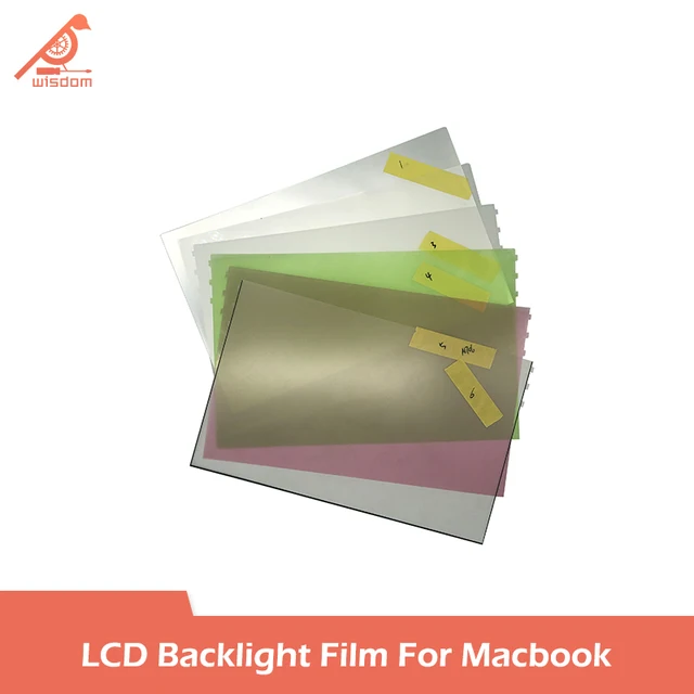 Laptop LED arkusze odblaskowe arkusz podświetlenia dla Macbook Air Pro 13 "14" 16 "ekran LCD podświetlenie wyświetlacza wymiana folii