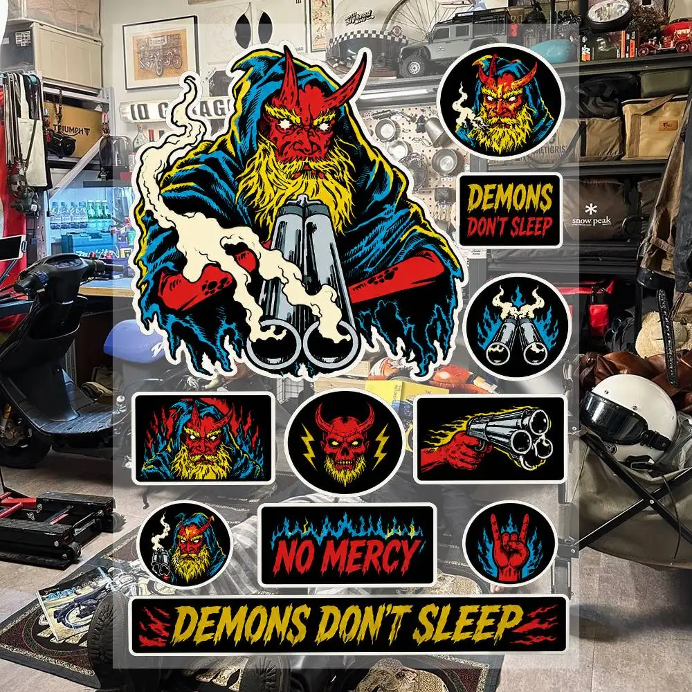 No-s Mer-rscy Racing Motorcycle Stickers Set Waterproof Vinyl Decals For Helmet Motorcycle Car Laptop Skateboard Luggage