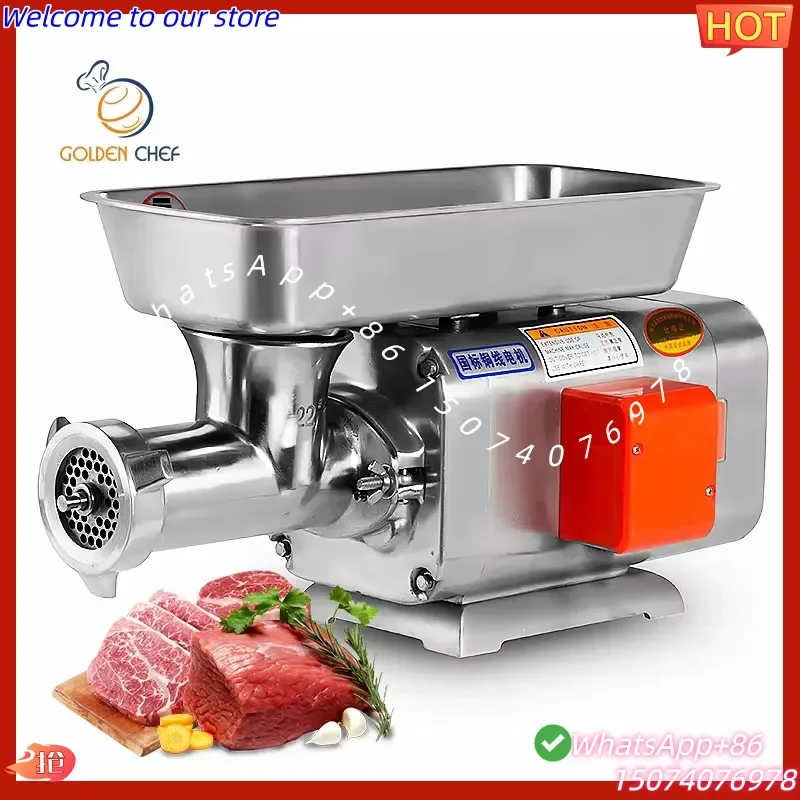 2026 Commercial Kitchen Stainless Steel Electric Meat Grinder Mincer and Mixer Chicken Pork Fish Processing Machine
