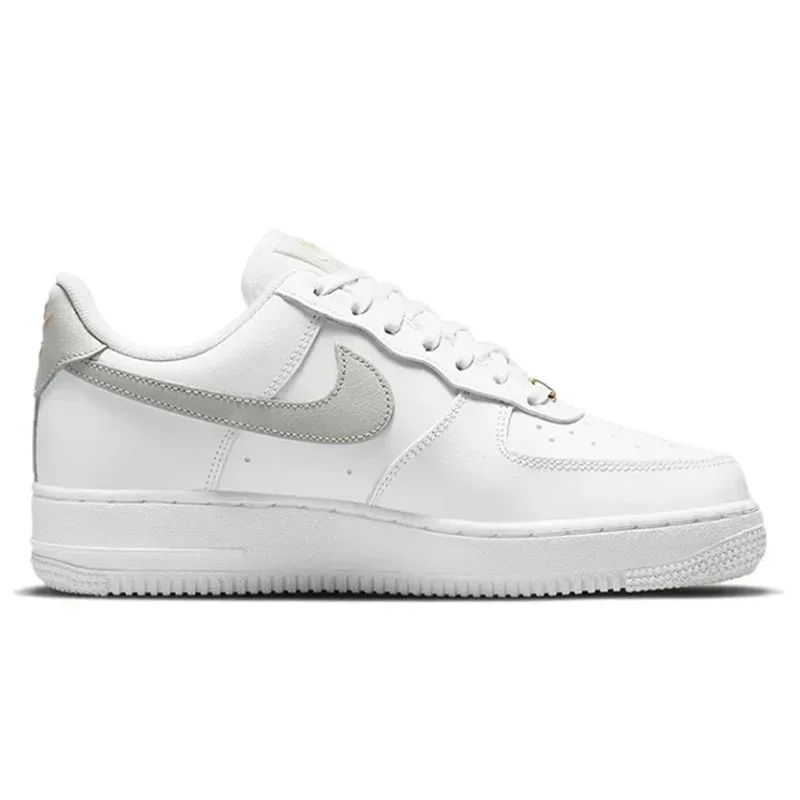 Nike-Air Force 1 Basses pour Homme et Femme, Chaussures de Skateboard, Confortables, Unisexe, Essential Mung Bean Grey