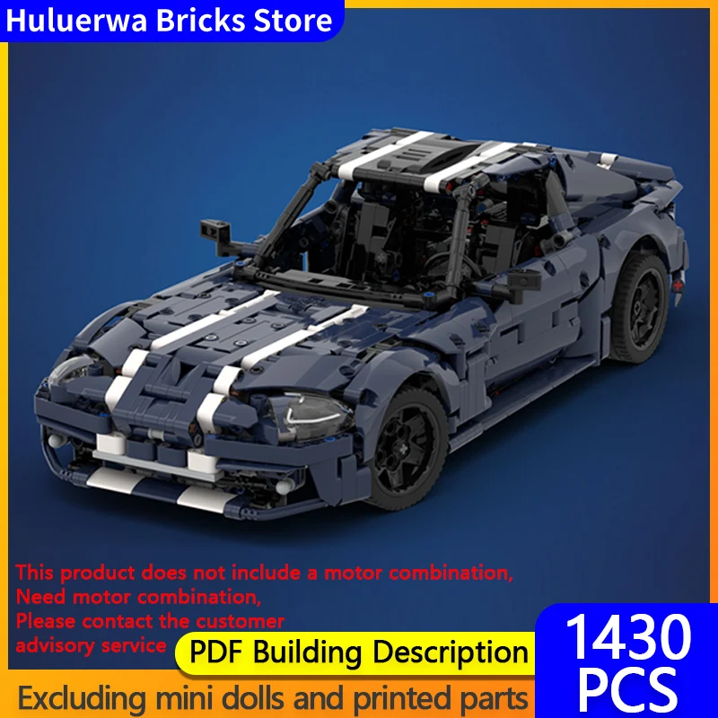 

Speed Racing Car Model MOC Building Bricks Viper GTS Coupe Hypercar Modular Technology Gifts Holiday Assemble Children Toys Suit
