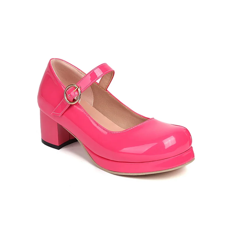 ماري جينس مضخات مع حزام مشبك للفتيات ، الأميرة الأحذية ، الحلو ارتفع ، الأحمر ، الوردي ، أسود ، أبيض ، جديد ، الخريف ، 2022 ، 7 ، 8 ، 9 ، 10 ، 12 ، 14, 16, 17, 18