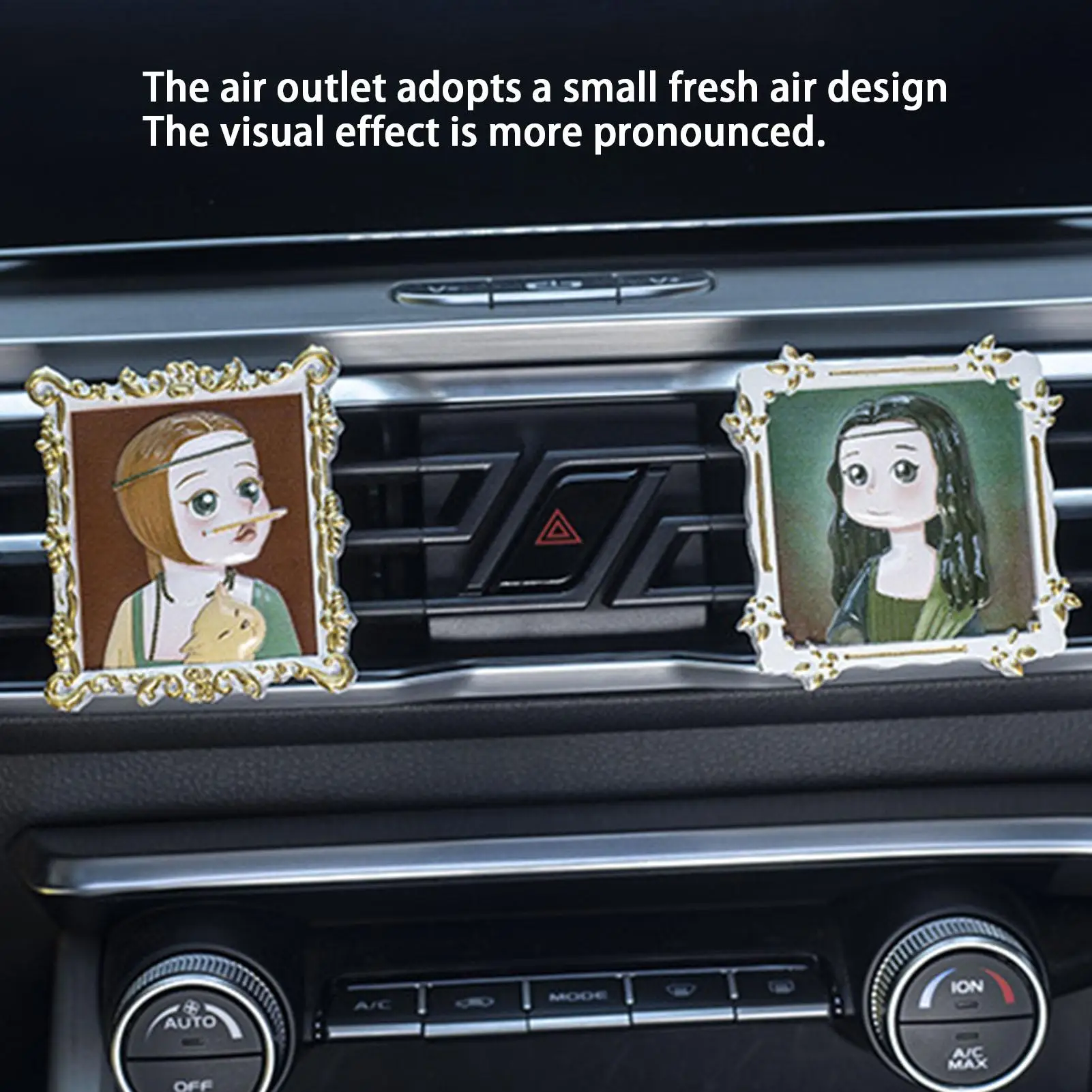 Car Air Vent Clip Painting Famous Paintings Car Air Fresheners Interior Charm Decoration Car Perfume Decoration For Automotive