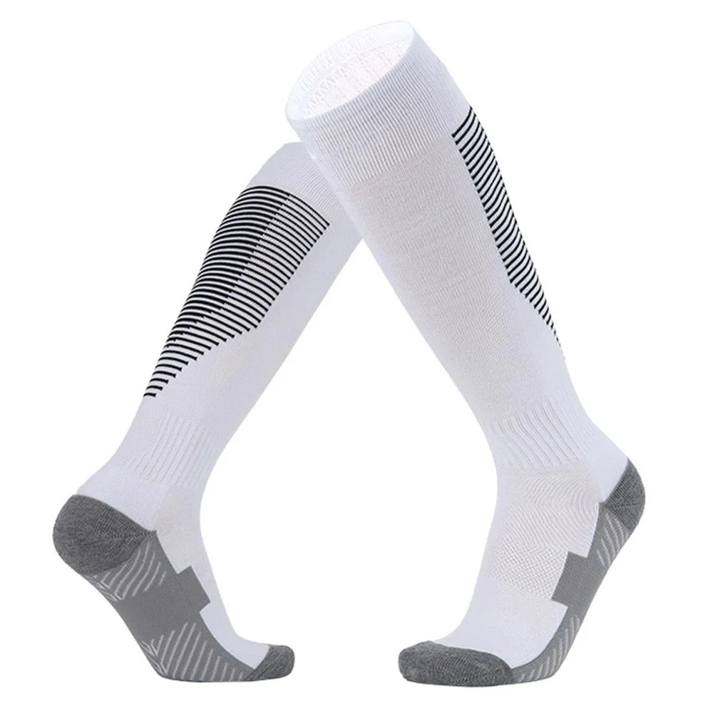 1 Pair Football Sports Socks Long Knee Cotton Spandex Kids Legging Stockings Soccer Baseball Ankle Children Socks