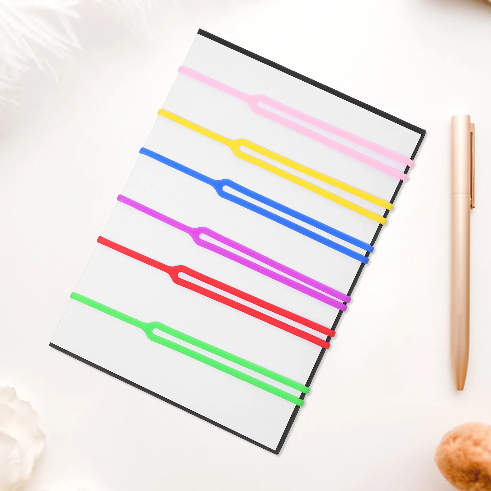 

6 Pcs Bookmarks Unique Silicone Marker Tool for Reading Clips Colorful Lovers Novelty Fun Child