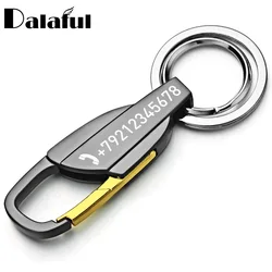 Portachiavi personalizzato portachiavi uomo portachiavi portachiavi appeso portachiavi per targa auto Logo portachiavi anti-perso K372B