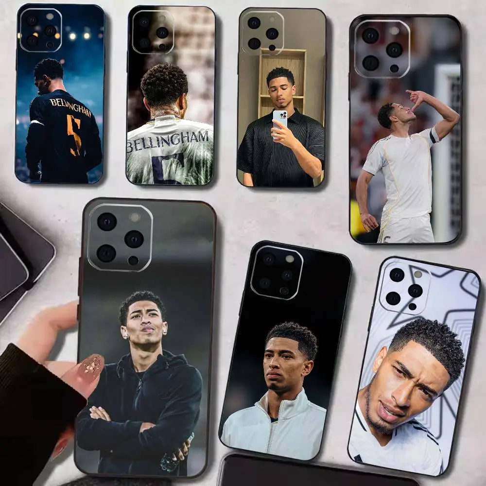 

Football Star Jude Bellingham Phone Case For iPhone 17, 16,15,14,13,12,11 Plus,Pro Max, Others Soft Black Cover