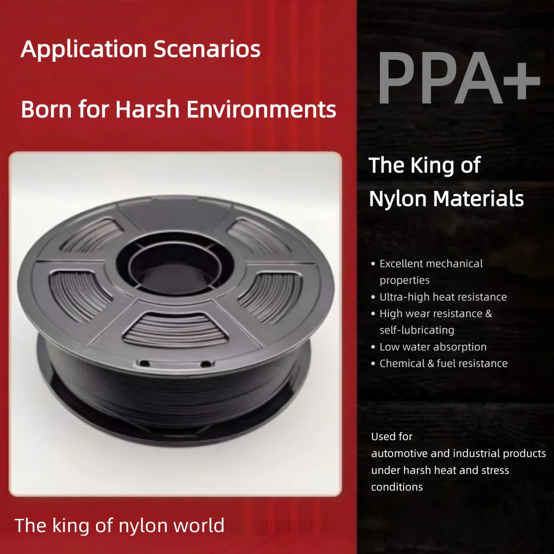3D Printing Nylon - 3D Printing Filament 1KG PPA-CF Carbon