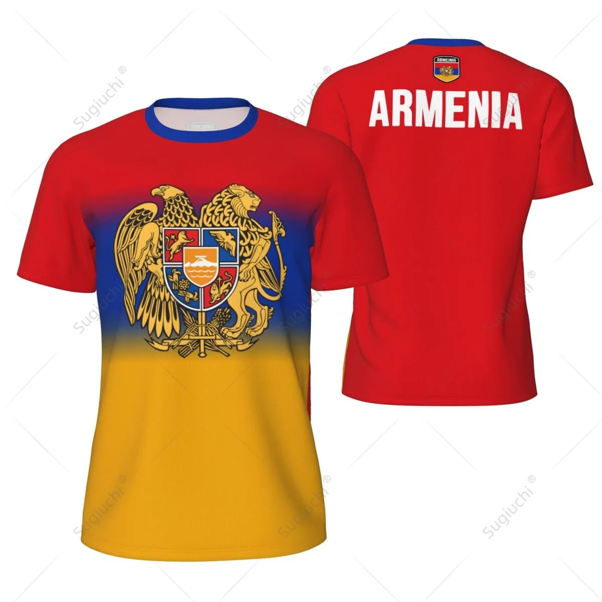 

Спортивная сетчатая футболка с флагом Армении для бега, велоспорта, футбола, тенниса, фитнеса, с 3D-печатью, на заказ