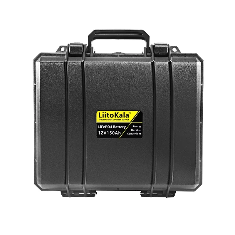 LiitoKala 12v 150Ah LiFePO4 Lithium Iron Phosphate Battery Pack Built-in 12.8V 100A BMS for Electric boat motor Solar inverter