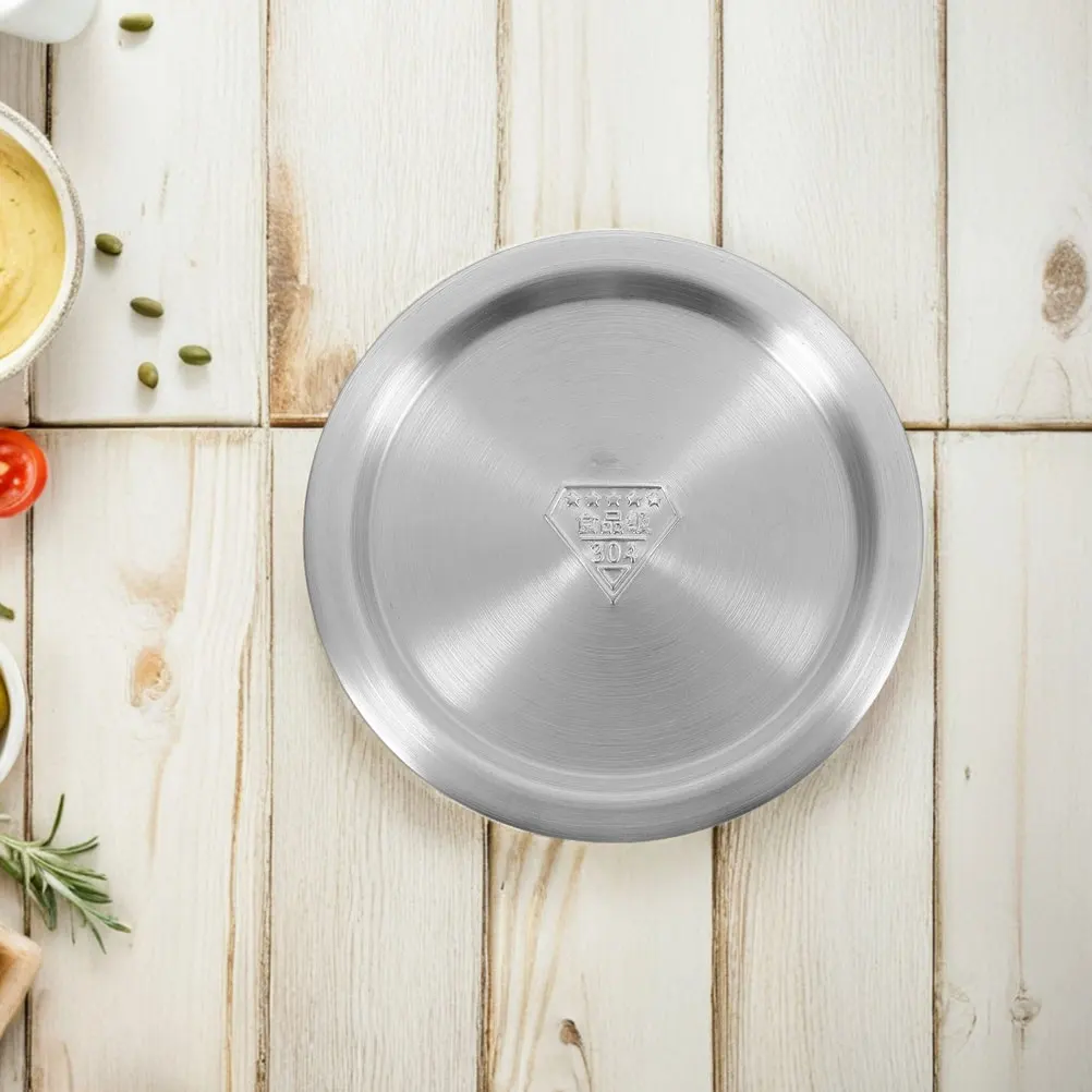 

2 Pcs Stainless Steel Pot Lid Universal Cover Lids for Pans Skillet Metal Kitchen Cooking Food Utensils