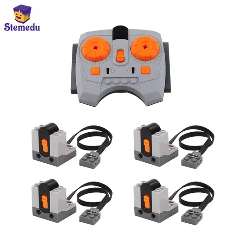 5PCS 전원 기능 세트 8879 IR 속도 조절 원격 제어 8884 IR 수신기 모터 자동차 기차 장난감 Legoeds와 호환 가능