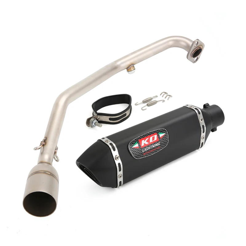 For Yamaha Zuma 125 BWS 125 2021-2022 Gryphus 125 Motorcycle Exhaust System Header Link Pipe Stainless Steel Slip On Muffler Tip