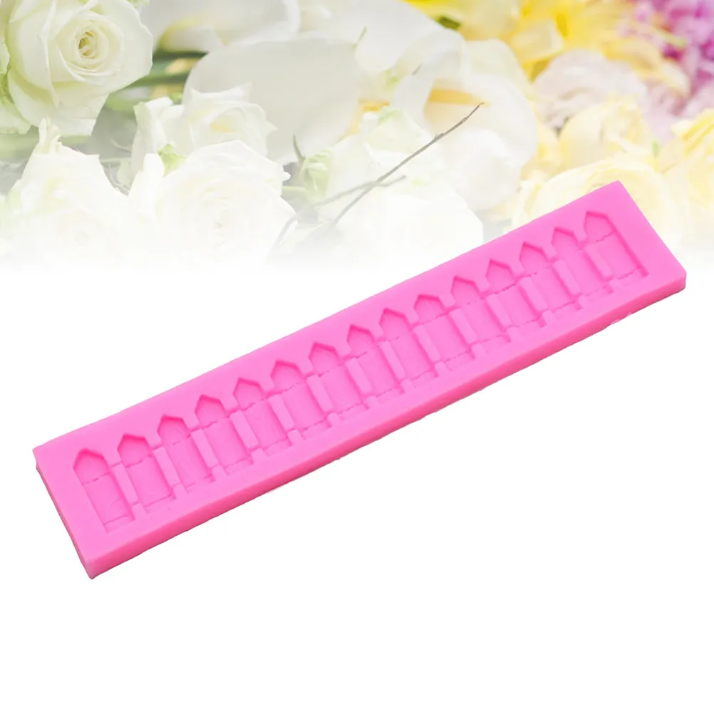 Fence Shape Silicone Fondant Mold Premium Food-Grade Non-Stick Baking Tool for Cake Chocolate Candy Jelly DIY Dessert Making