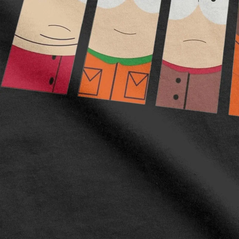 Crazy South Park t-shirt uomo girocollo 100% cotone t-shirt manica corta tees 4XL 5XL top