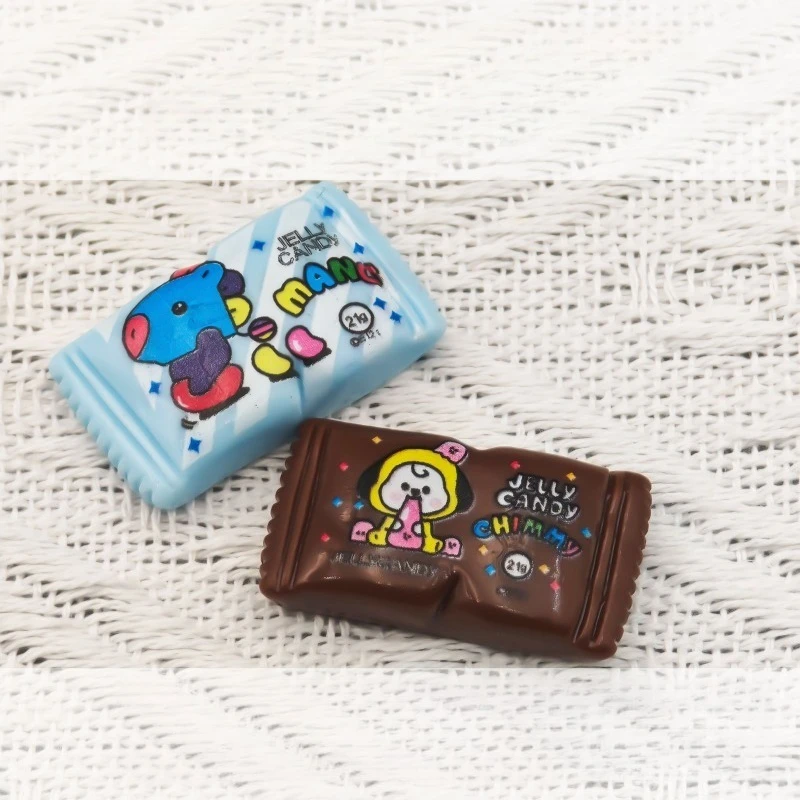 BT21 Mini Milk Candy Resin Charms Cute Cartoon Candy Ornaments DIY Jewelry Making Accessories view 6