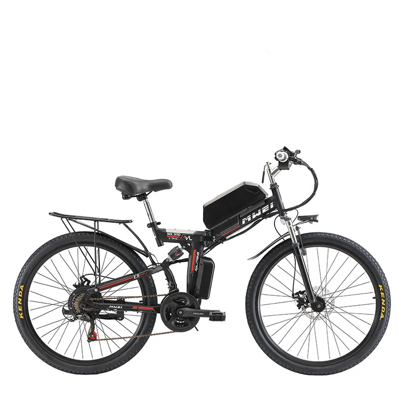 Электровелосипед 26 Inch Folding Electric Mountain Bike 48V500W Lithium Battery Powered Adult Portable Commuter Electric Bicycle