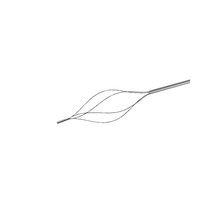 Strumento riutilizzabile per urologia con recupero a spirale con cestello in pietra di nitinolo per uso medico