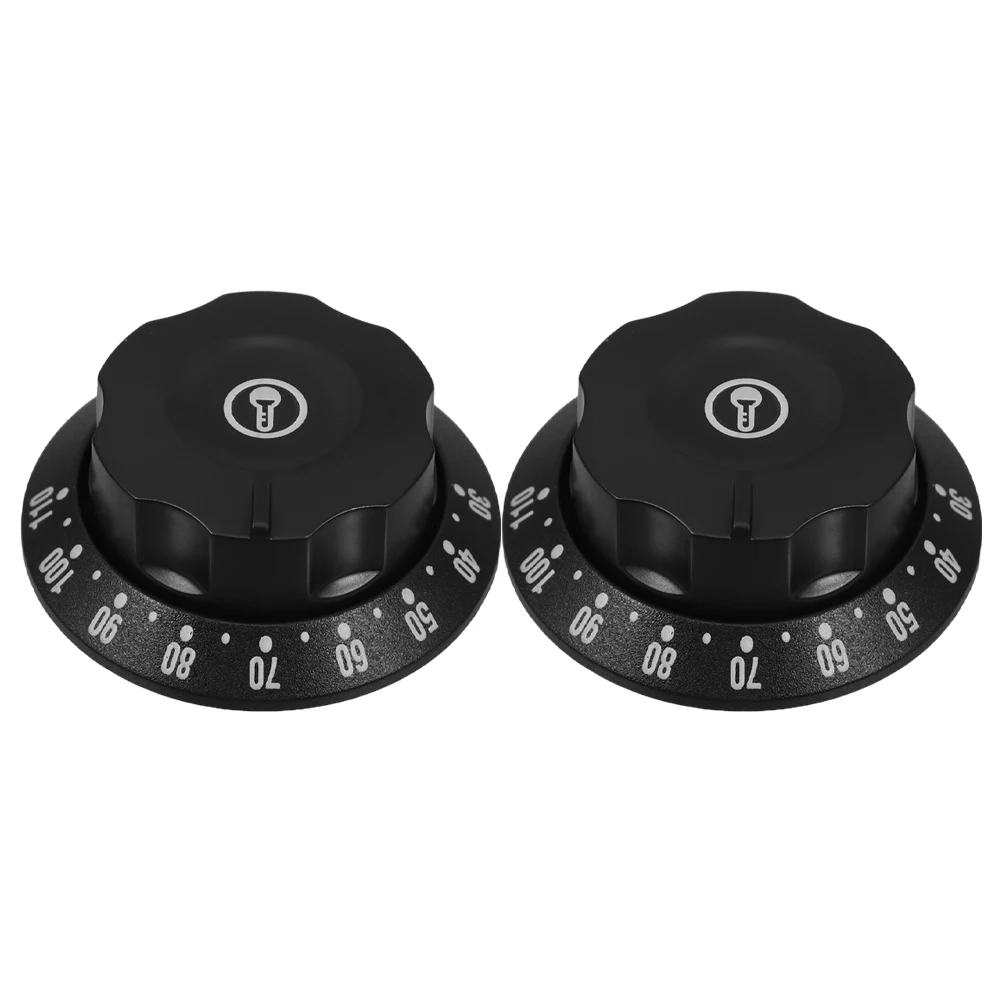 

2 Pcs Knob Home Appliance Switch Button Fryer Universal Replacement Abs Cooking Thermostat