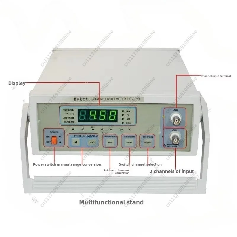 TVT-321 Single Needle Double Needle AC Millivolt Meter TVT-322D Digital Display Millivolt Meter Voltage Detection