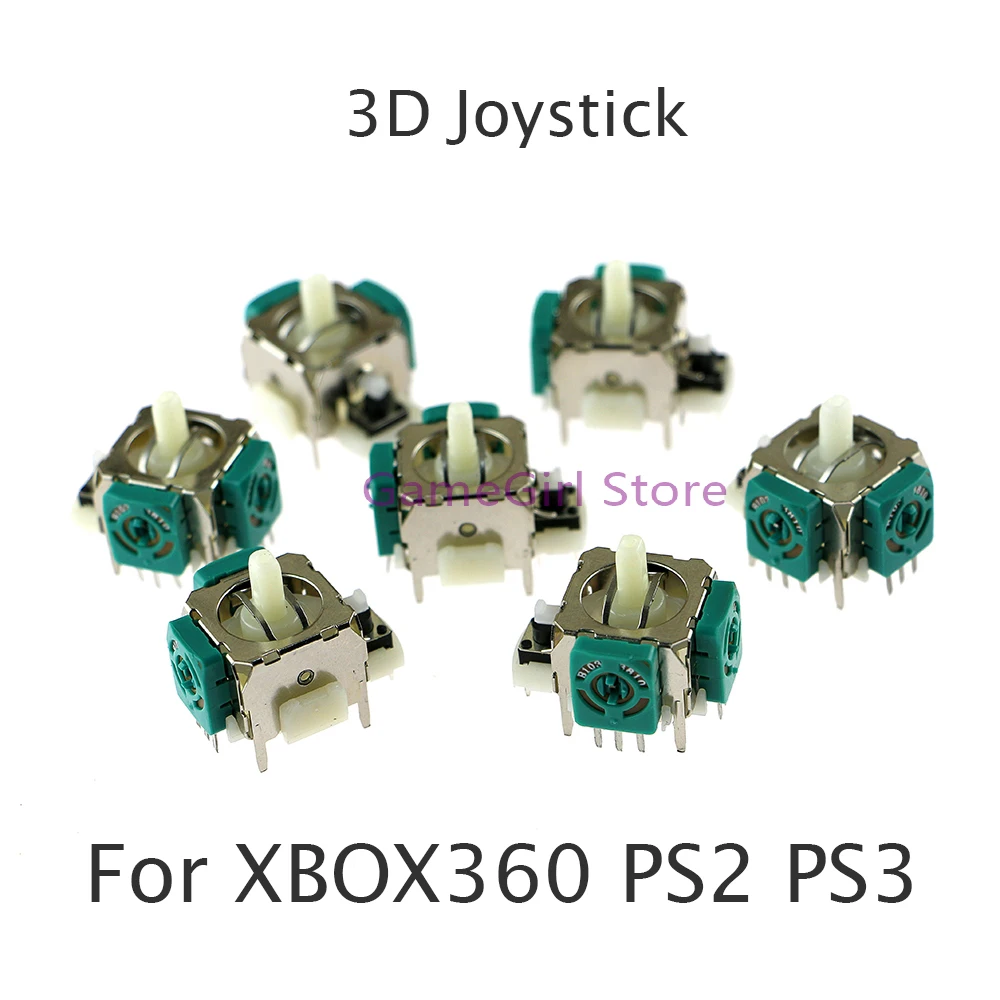 50pcs OEM New 3D Analog Joystick Thumb Stick 3Pin Sensor Module For XBOX360 PS2 PS3 Controller Replacement