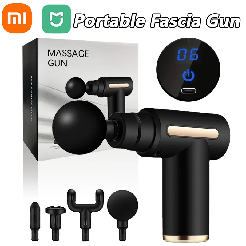 Xiaomi MIJIA Portable Fascial Gun Muscle Massage Gun Deep Tissue Muscle Handheld Percussion Massager For Body Back And Neck Leg